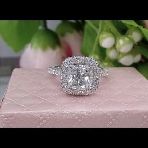Size 4.75 custom Moissanite ring